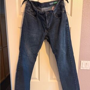 Izod Men's Dark Blue Straight Jeans